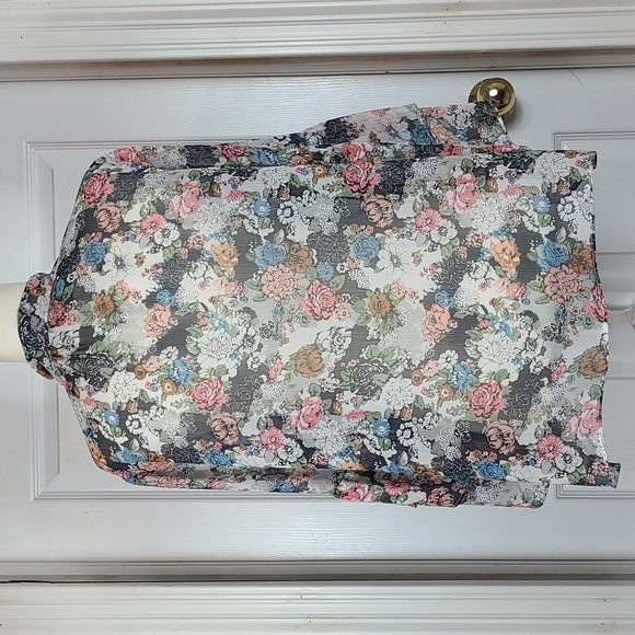 Lauren Conrad Floral Sash Tie Blouse - Picture 6 of 13